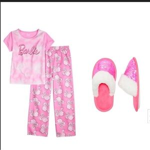 Barbie pajamas size 12 and slippers